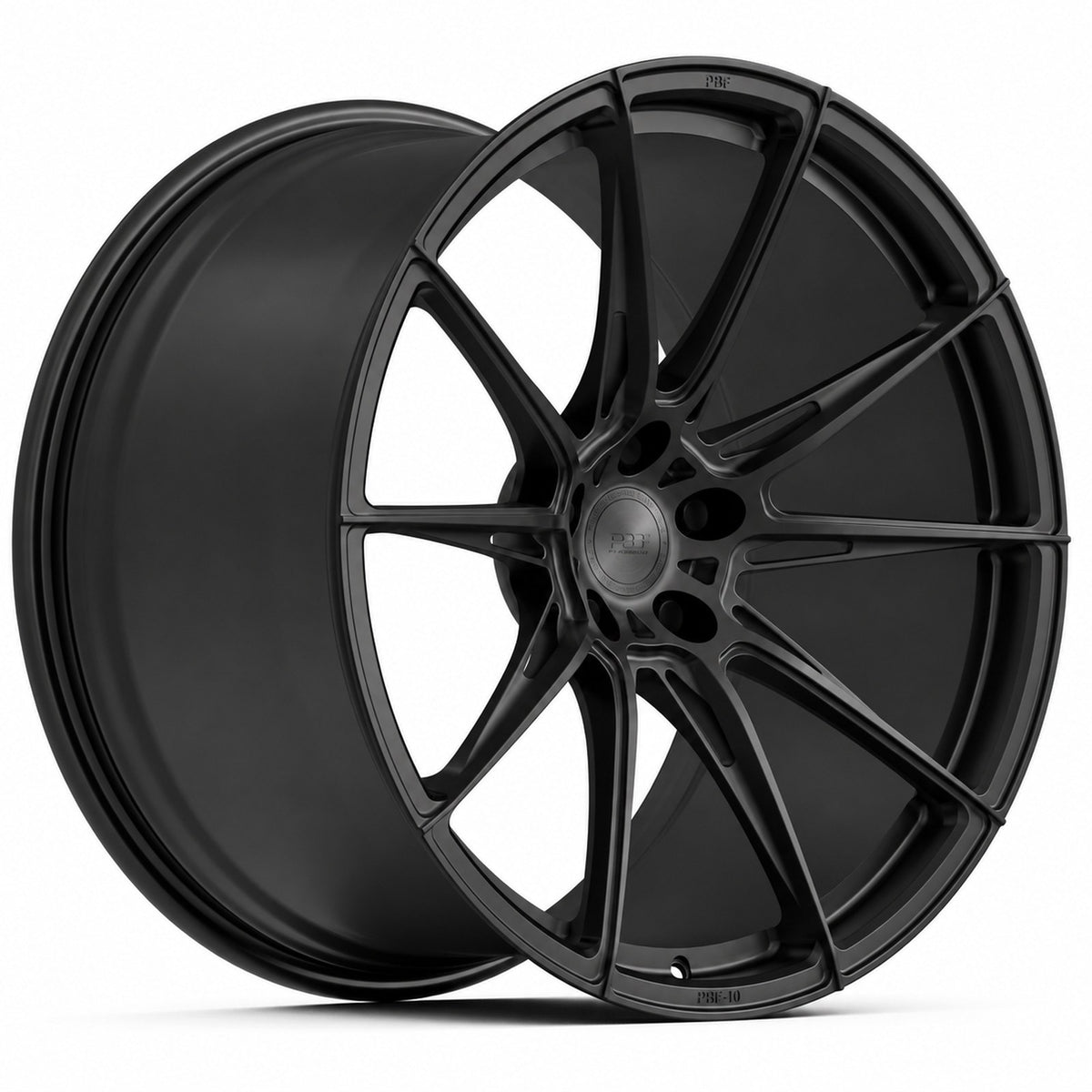 PBF-10 forged wheel in satin black