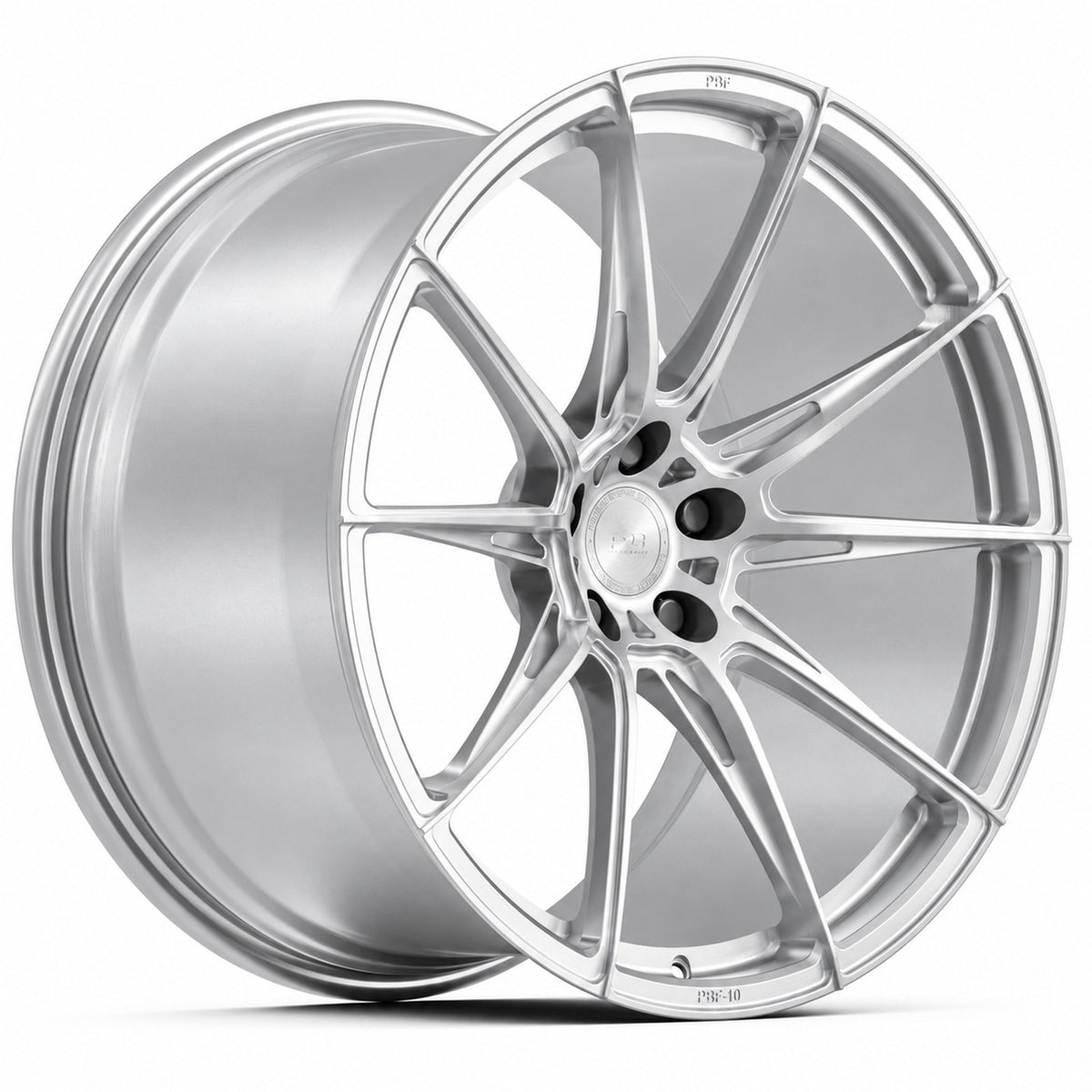 PBF-10 forged wheel in silver