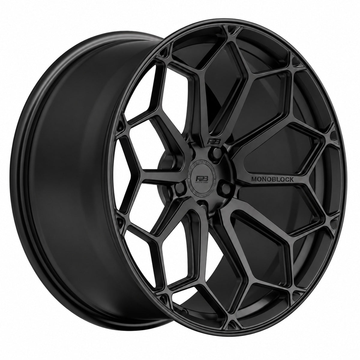 PBF-12 forged wheel in satin black