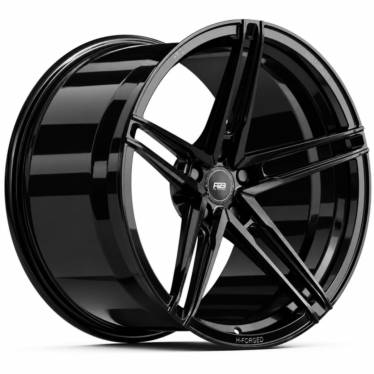 PBF-2 forged wheel in gloss black