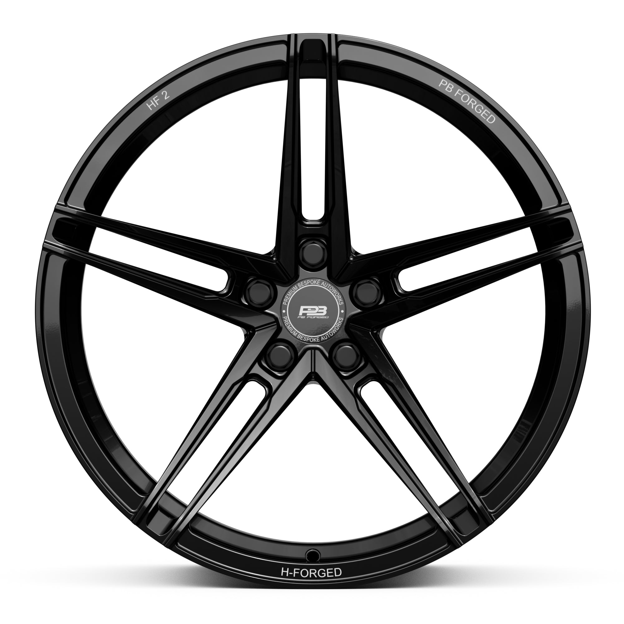 PBF-2 forged wheel, monoblock, 21", fits BMW M8, side profile