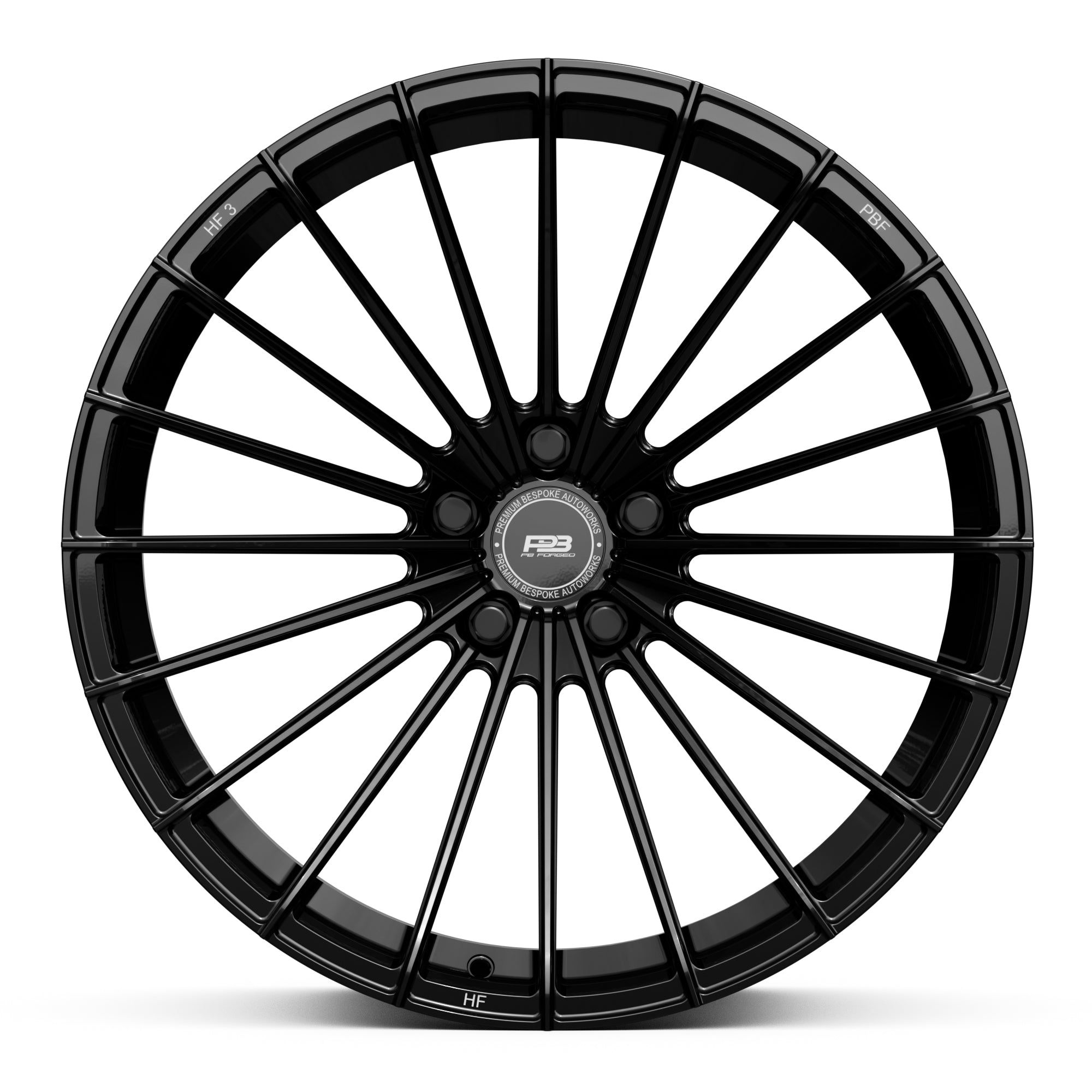 PBF-3 forged wheel, monoblock, side profile