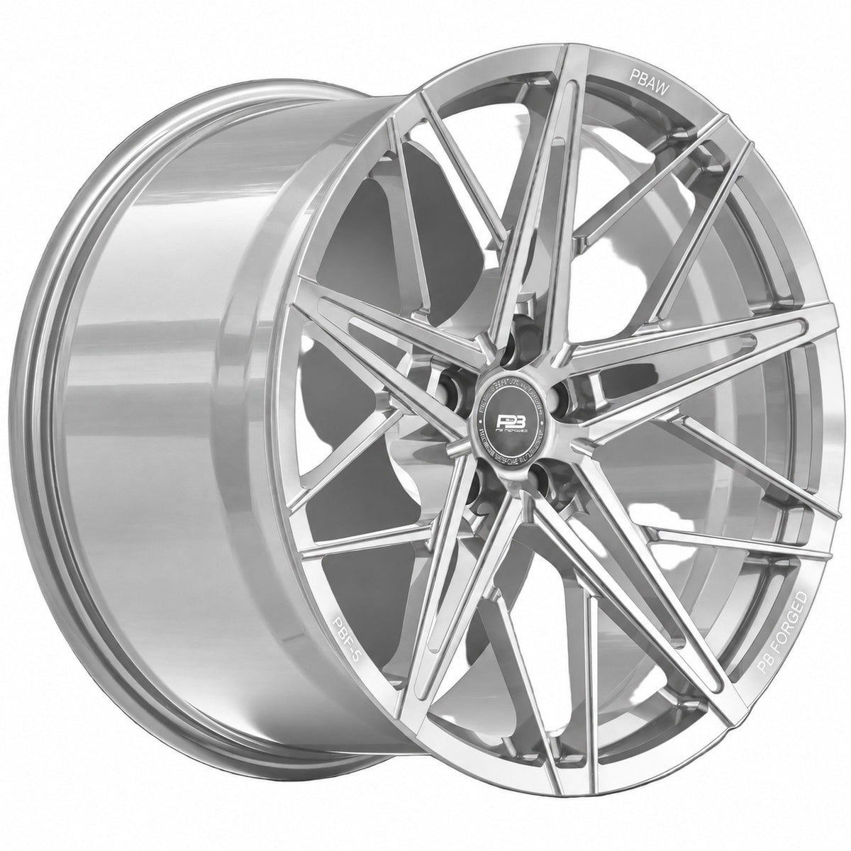 PBF-5 forged wheel in silver