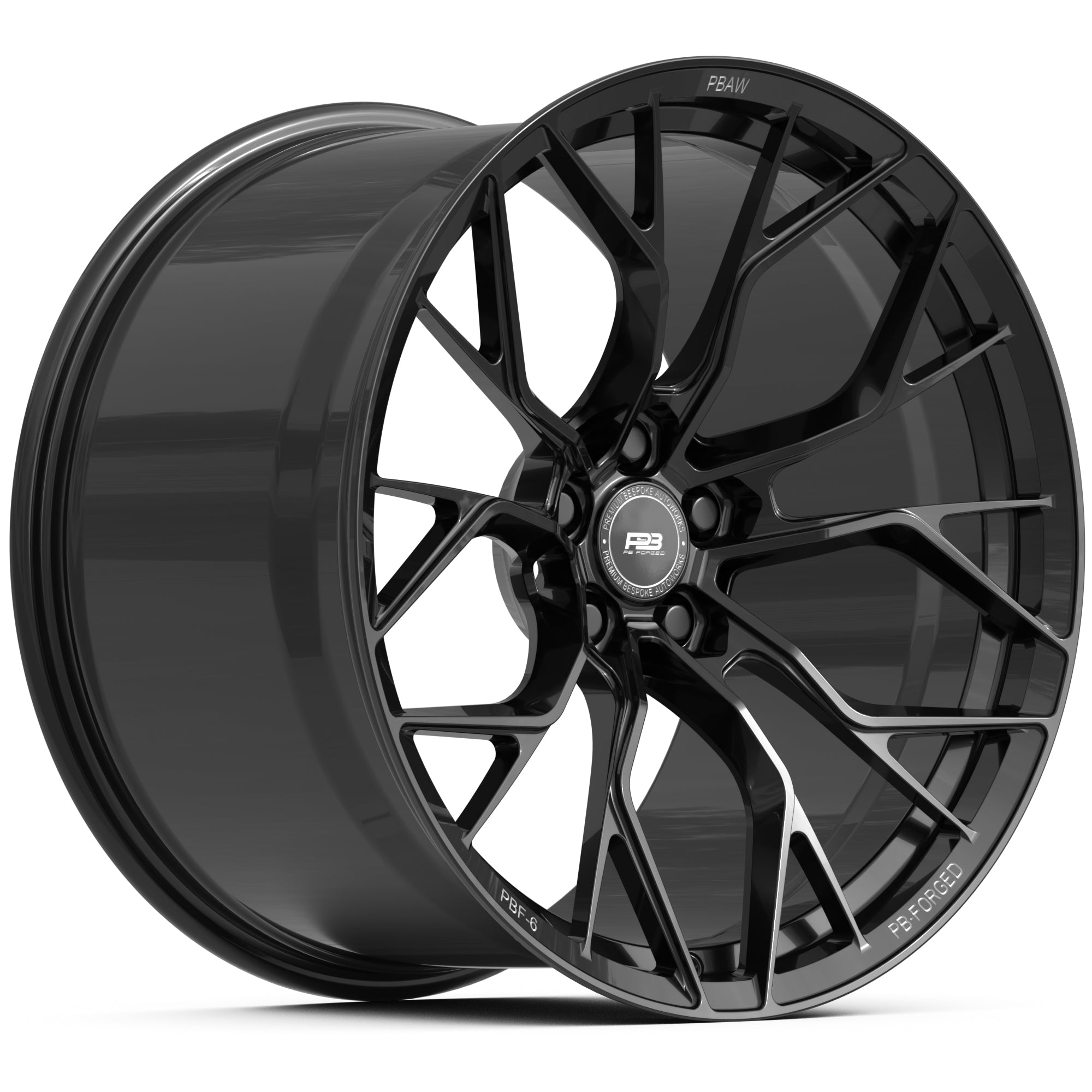 PBF-6 forged wheel, monoblock, front profile