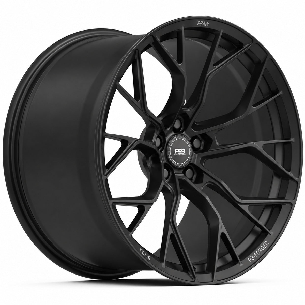 PBF-6 forged wheel in satin black