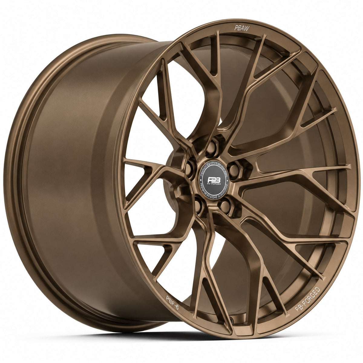 PBF-6 forged wheel in satin bronze
