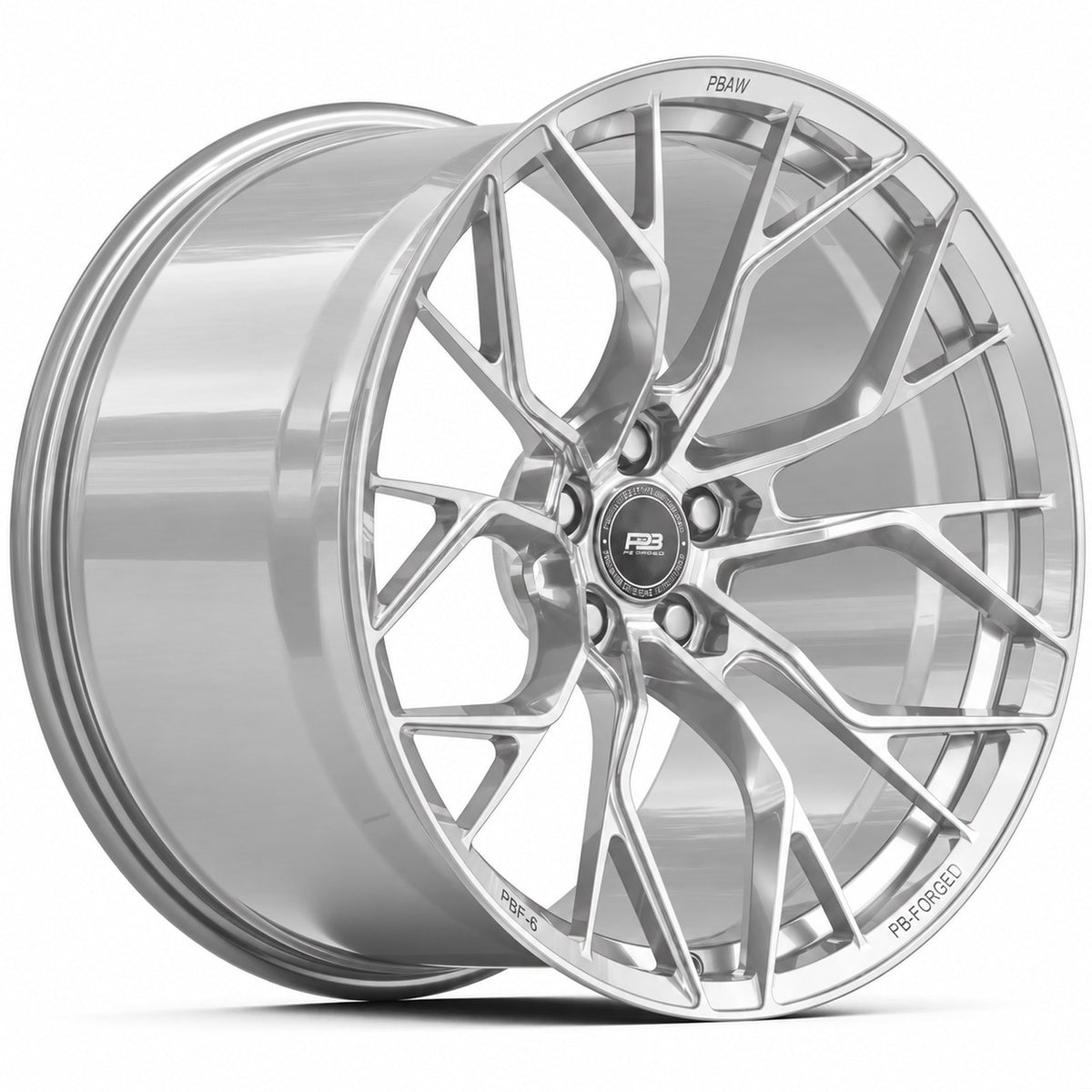 PBF-6 forged wheel in silver